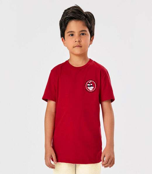 Conjunto Infantil Camiseta Com Bermuda Trick Nick Vermelho