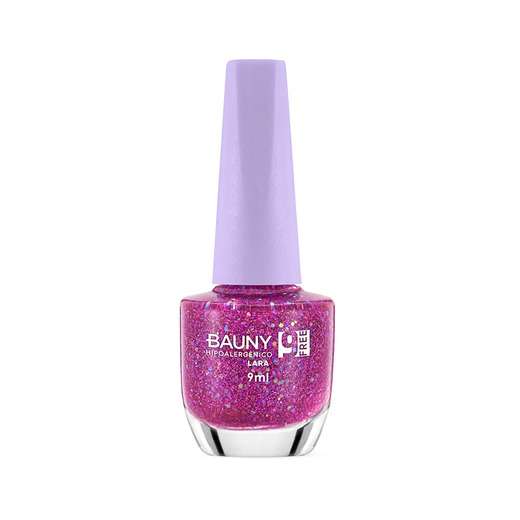Bauny Esmalte Glitter 9Free 9ml - Cor Lara