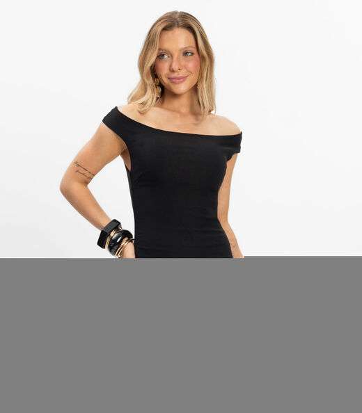 Image_Vestido Curto Feminino Ombro A Ombro Renaluci Preto