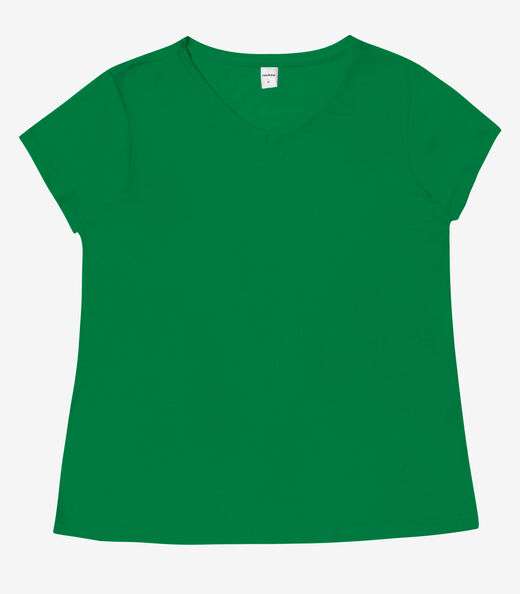 Blusa Básica Feminina Viscotorcion Rovitex Verde