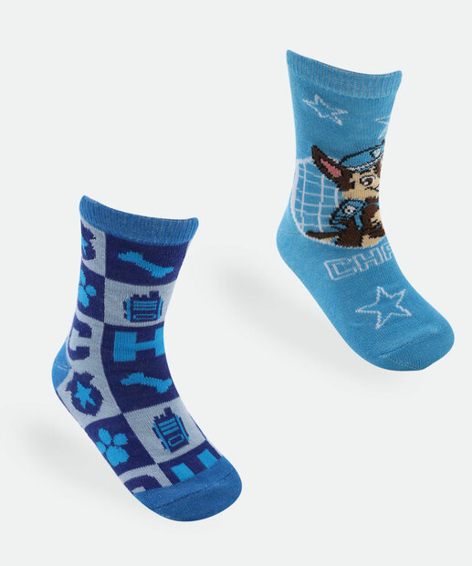 Image_Kit 2 Meias Infantil Estampa Patrulha Canina Azul