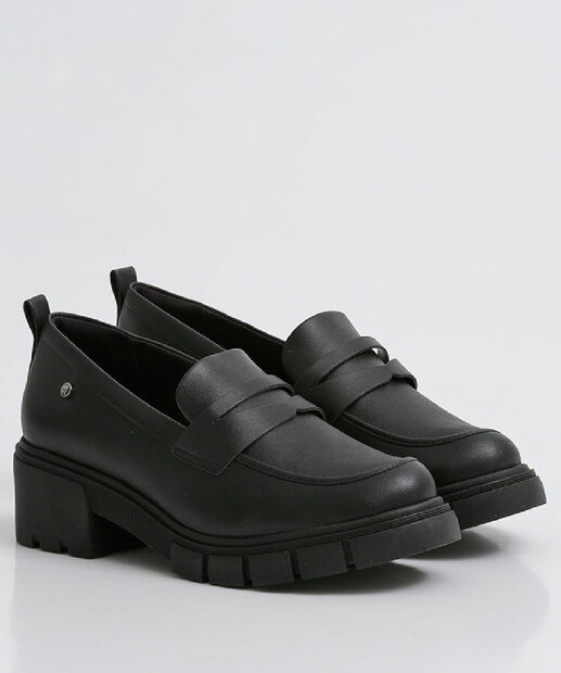 Mocassim Loafer Feminino Salto Grosso Tratorado Ramarim 