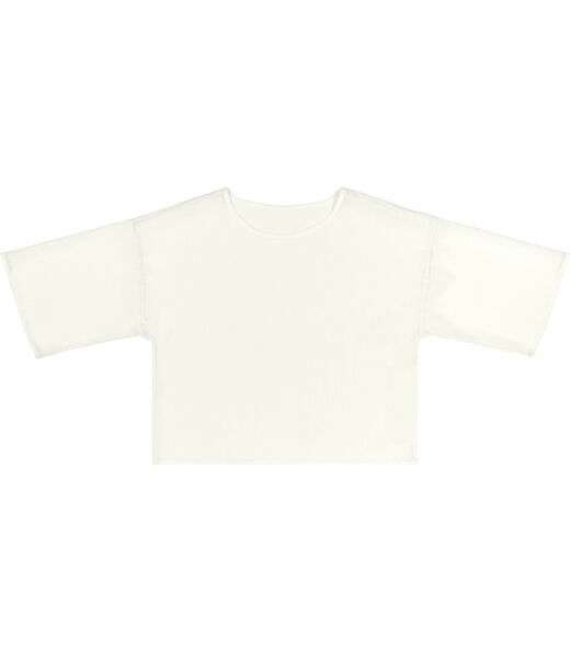 Blusa Feminina Com Cropped Chiffon Rovitex Bege