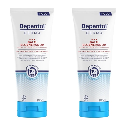 Image_Kit com 2 Unidades de Creme Regenerador 200ml Bepantol Derma Balm Regenerador 20