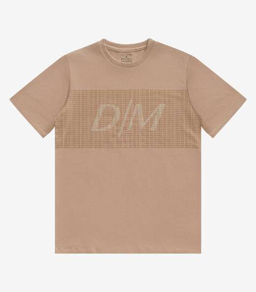 Camiseta Masculina Cotton Leve Diametro Marrom