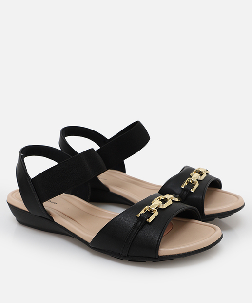 Sandália Feminina Rasteira Modare Preto