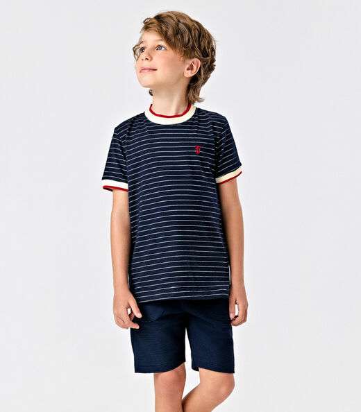 Image_Conjunto Menino Camiseta Com Bermuda Trick Nick Azul