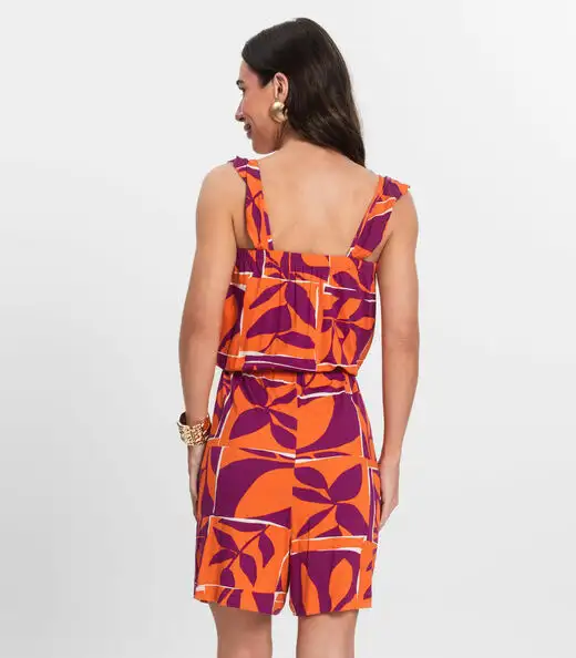 Macaquinho Feminino Curto Infinita Cor Roxo