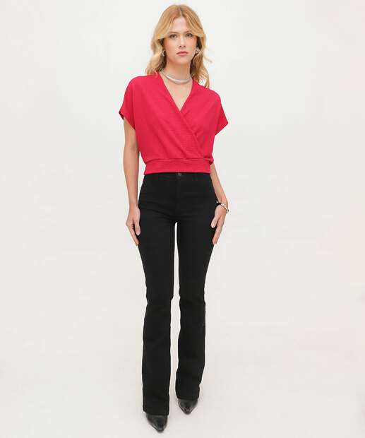 Calça Boot Cut Feminina Sawary