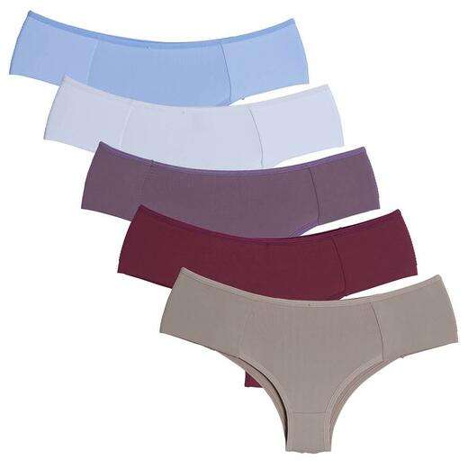 Kit 5 Calcinhas Bombom Plus Size Microfibra Concept Lingerie Multicolorido