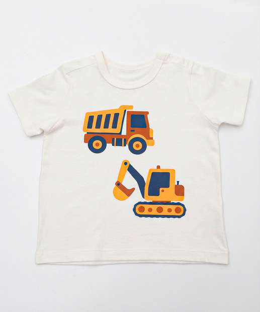 Image_Camiseta Infantil Estampa Trator Marisa Tam 1 a 3 Off White