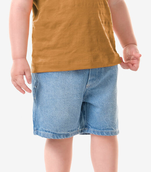 Conjunto Camiseta Com Bermuda Infantil Trick Nick Marrom