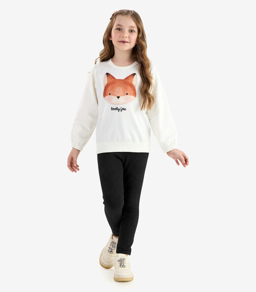Conjunto Blusão com Legging Molecotton Rovi Kids Bege