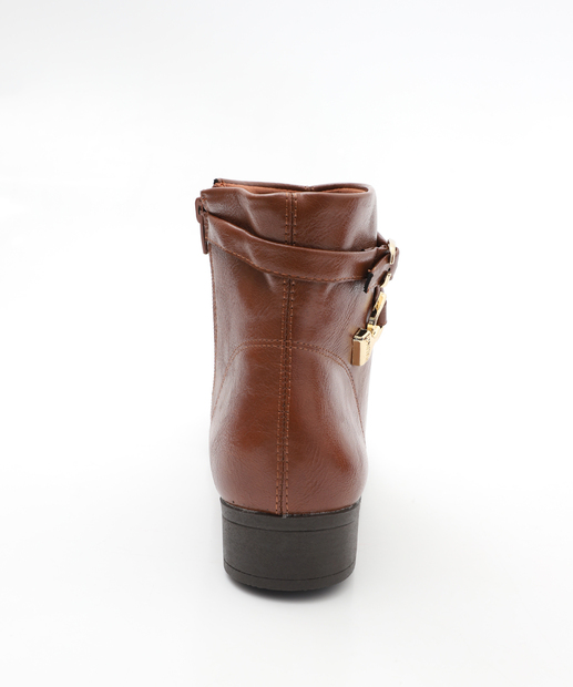Bota Feminina Cano Curto Via Uno Marrom