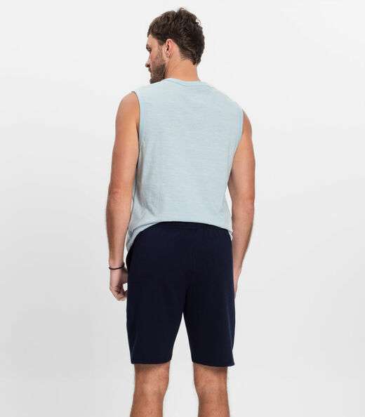 Bermuda Masculino De Moletinho Piquê Diametro Azul