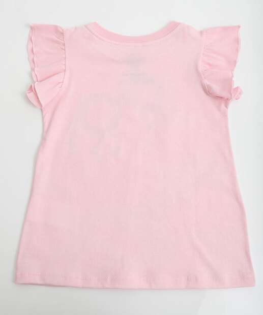 Camiseta Infantil Sky Patrulha Canina Tam 1 a 3 Rosa
