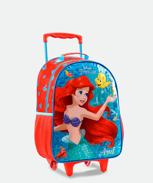 Mochila Mala Com Rodas Infantil Ariel Xeryus 