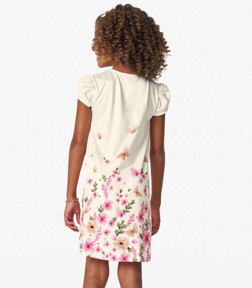 Vestido Infantil em Delicate Trick Nick Off White