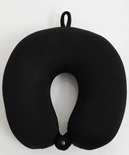 Almofada Pescoço Plush Marisa Preto