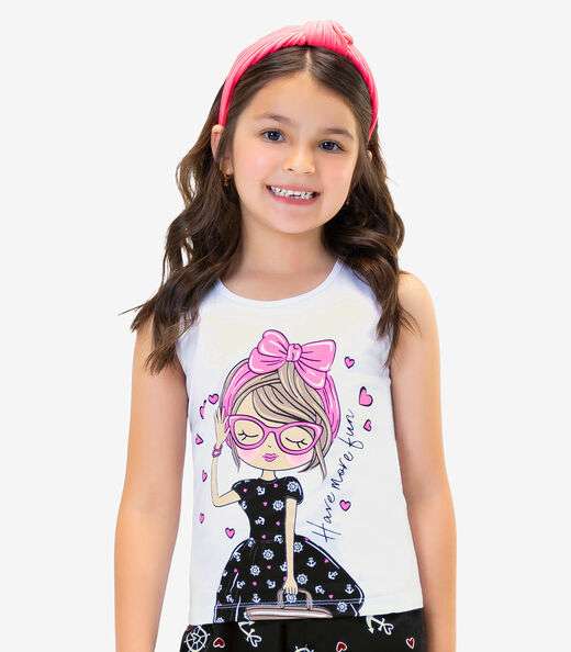 Conjunto Infantil Regata Com Shorts Rovi Kids Branco