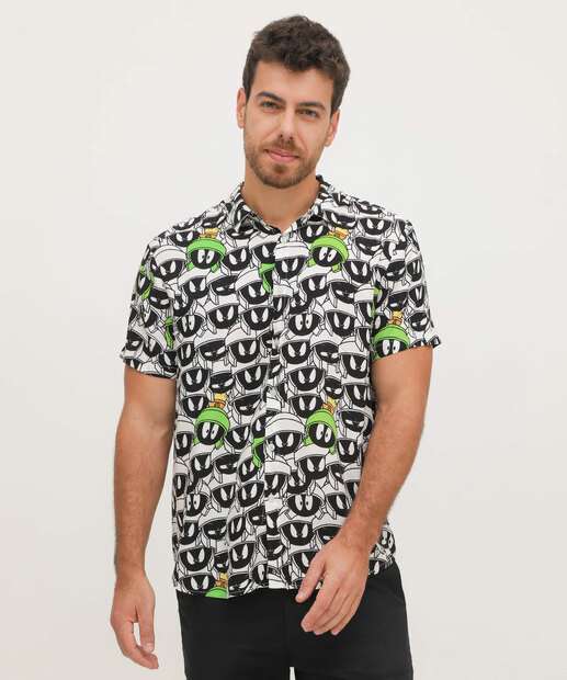 Camisa Masculina Estampa Marvin ET Looney Tunes