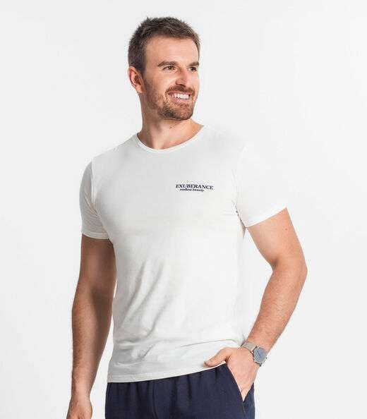 Camiseta Masculina Diametro Bege