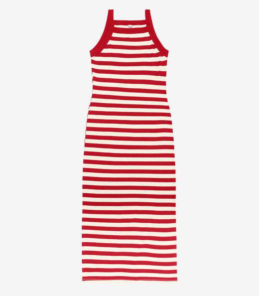 Vestido Midi Feminino em Ribana de Viscose Rovitex Vermelho