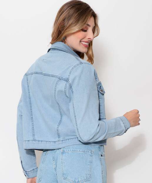 Jaqueta Feminina Jeans Cropped Marisa