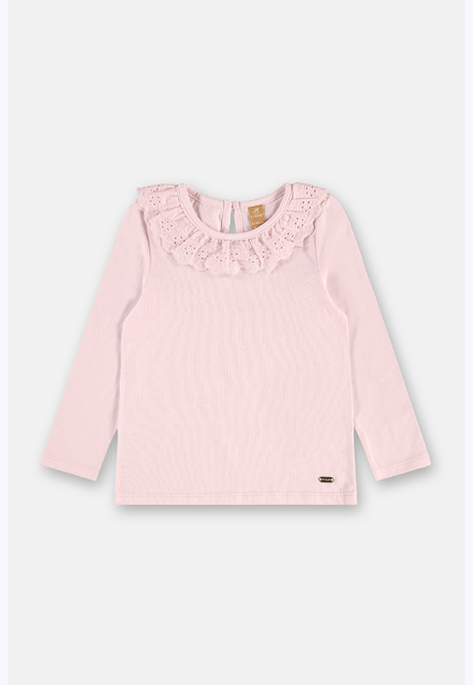 Blusa Infantil Gola Renda Up Baby