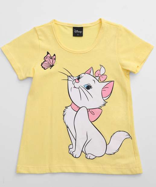 Image_Camiseta Infantil Estampa Marie Disney Tam 1 a 3