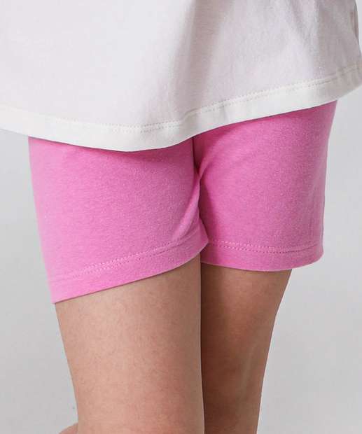 Conjunto Infantil Estampa Flores Marisa Tam 4 a 10 Amarelo