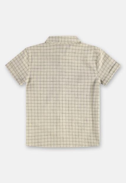 Camisa Algodão Linho Xadrez Up Baby
