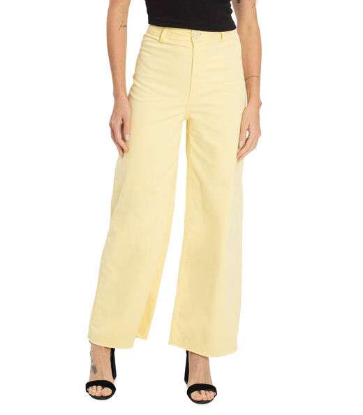 Image_Calça Wide Leg Feminina Endless Amarelo