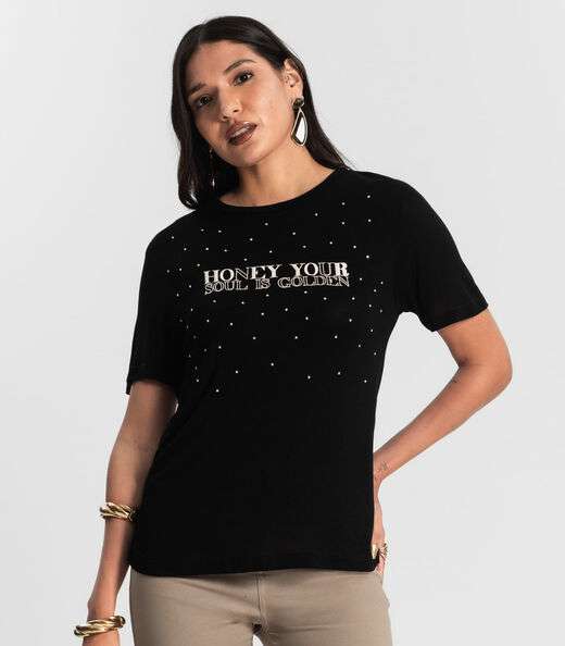 Blusa Visco Tricot Feminina Rovitex Preto