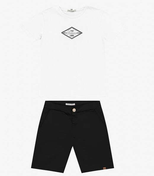 Image_Conjunto Masculino Camiseta com Bermuda Trick Nick Branco