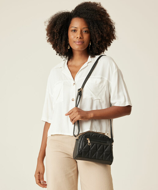 Bolsa Transversal Crossbody Feminina Matelassê Marisa