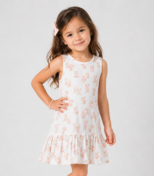 Image_Vestido Infantil Feminino Select Bege
