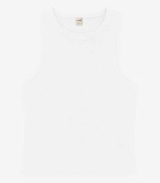 Regata Básica Feminina em Cotton Leve Rovitex Branco