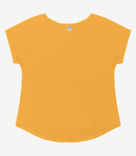 Blusa Feminina Viscotorcion Rovitex Amarelo