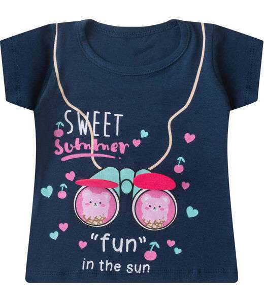 Conjunto Infantil Menina Curto Interativo Select Azul