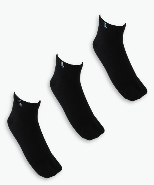 Image_Kit 3 Pares Meias Cano Curto Masculina Lupo Preto
