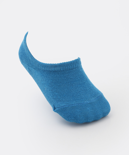 Kit 2 Meias Sapatilha Invisíveil Infantil Marisa Azul