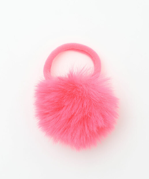 Kit 2 Peças Elásticos De Cabelo Pompom Marisa Rosa