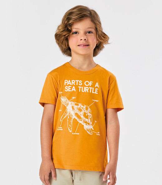 Conjunto Infantil Camiseta Com Bermuda Trick Nick Amarelo