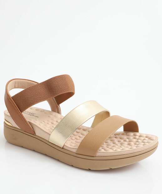 Image_Sandália Feminina Flatform Tiras Modare Marrom
