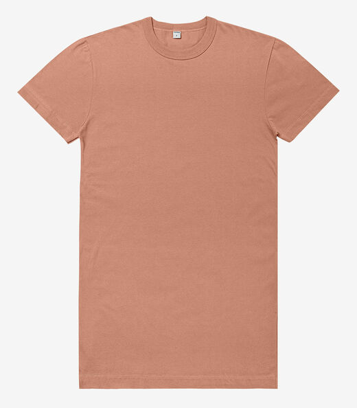 Vestido Básico T-Shirt Feminino Rovitex Marrom