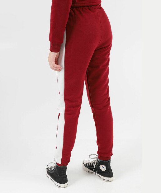 Calça Juvenil Moletom Jogger Marisa Tam 10 a 16 Vermelho