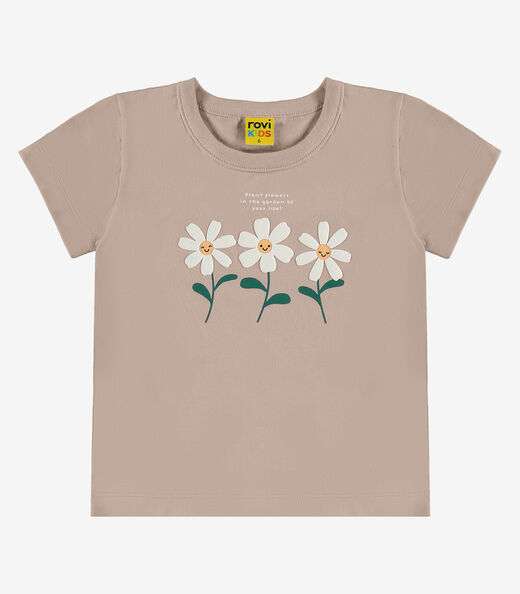 Image_Blusa Feminina Infantil Manga Curta Rovi Kids Marrom