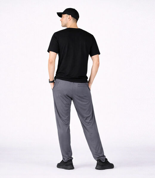 Calça Masculina Helanca Com Bolsos Rota Da Onda Cinza