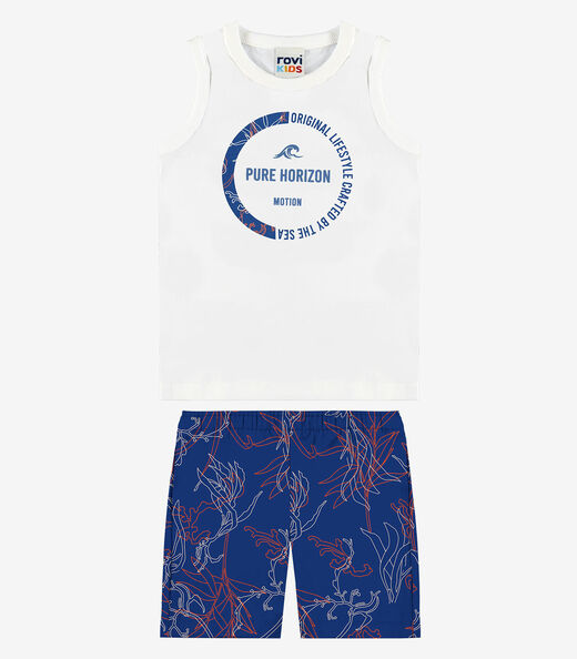 Image_Conjunto Machão Com Bermuda Infantil Rovi Kids Branco